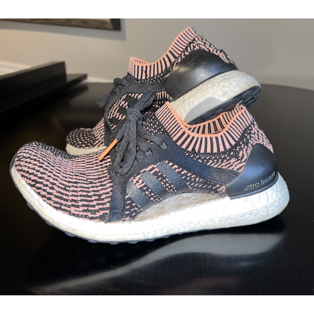 adidas Ultra Boost X 'Glow Orange' Running Shoes Low Top Lace Up Womens Size 9